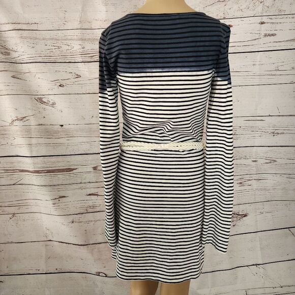 Chaiken Long Sleeve Dipped Cotton Shift Dress Small - Picture 2 of 7